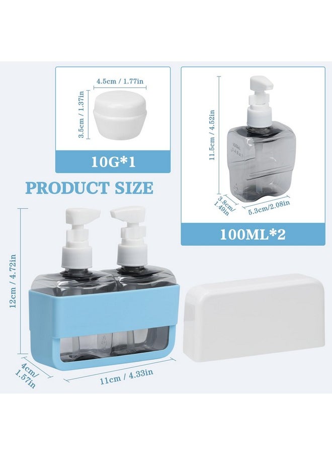 Skycase Travel Toiletries Containers - TSA Approved Travel Bottles Refillable Shampoo Perfume - Travel Size Essentials, Airplane Travel Mini Kit