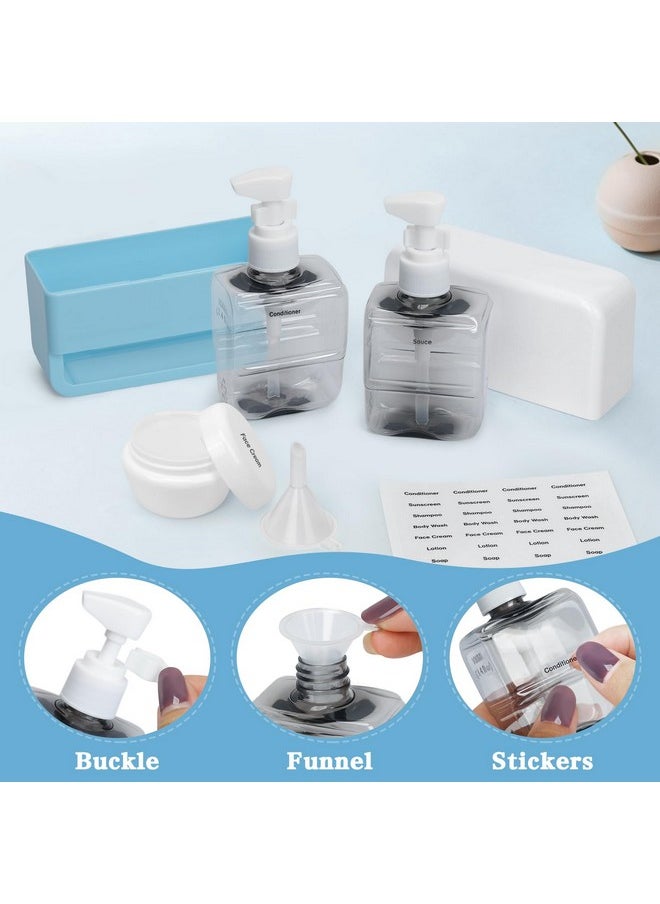 Skycase Travel Toiletries Containers - TSA Approved Travel Bottles Refillable Shampoo Perfume - Travel Size Essentials, Airplane Travel Mini Kit