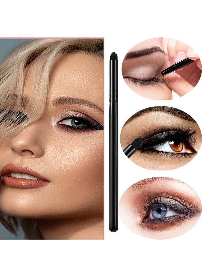 SALOCY Eyeliner Smudge Brush Sponge,5 Pcs Soft Eyeshadow Applicators Blending Brush,Eye Pencil Eyeliner Brush Makeup Tools Y