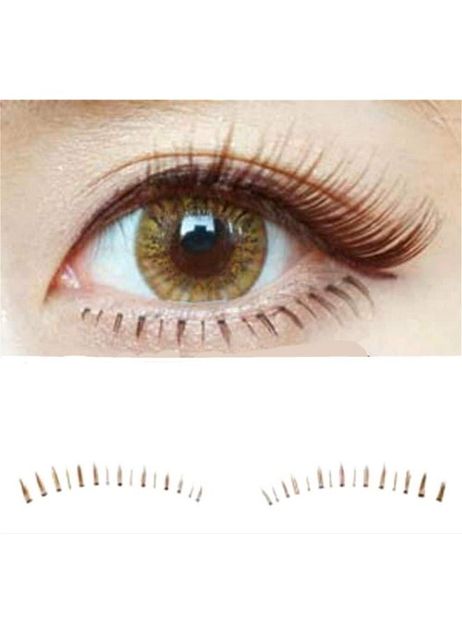 Dorisue Bottom lashes Natural Lower lashes Bottom eyelashes Black or Brown Eyelashes natural look face lashes set 10 Pairs lashes pack