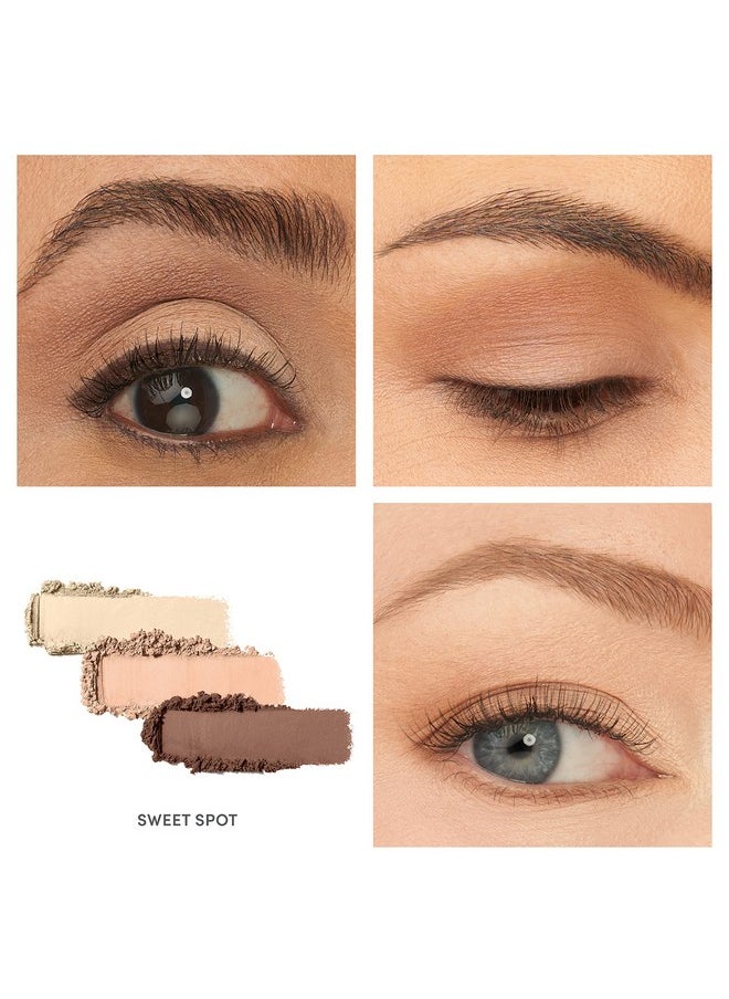 jane iredale PurePressed Eye Shadow Triple, Sweet Spot, 0.06 oz.