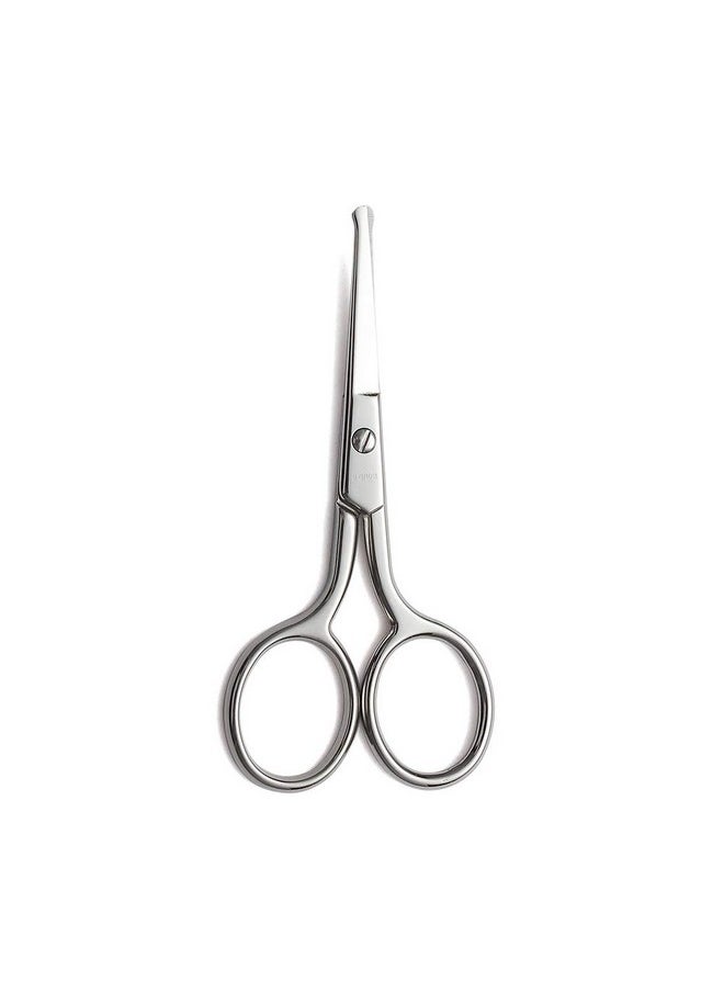 LIVINGO Premium Manicure Rounded Tip Scissors Multi-purpose Stainless Steel Cuticle Pedicure Beauty Grooming Kit for Nail, Eyebrow, Eyelash, Dry Skin, Nose Hair 3.5 inch