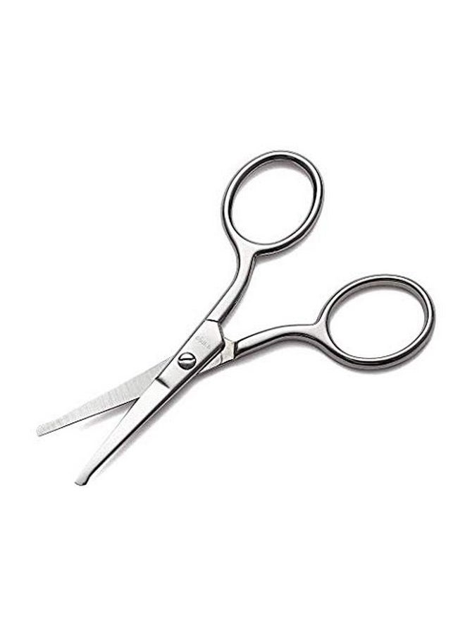 LIVINGO Premium Manicure Rounded Tip Scissors Multi-purpose Stainless Steel Cuticle Pedicure Beauty Grooming Kit for Nail, Eyebrow, Eyelash, Dry Skin, Nose Hair 3.5 inch