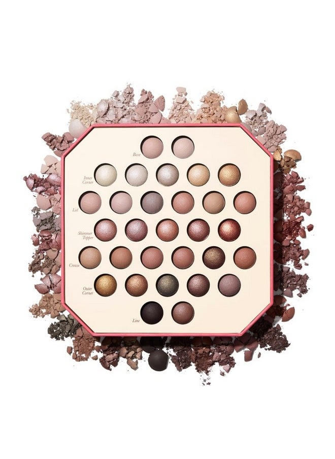 LAURA GELLER NEW YORK The Ultimate Palette Baked Eyeshadow Makeup Palette - Neutrally Natural - 31 Matte and Shimmer Shades - Pigmented Crease-Proof Eye Makeup