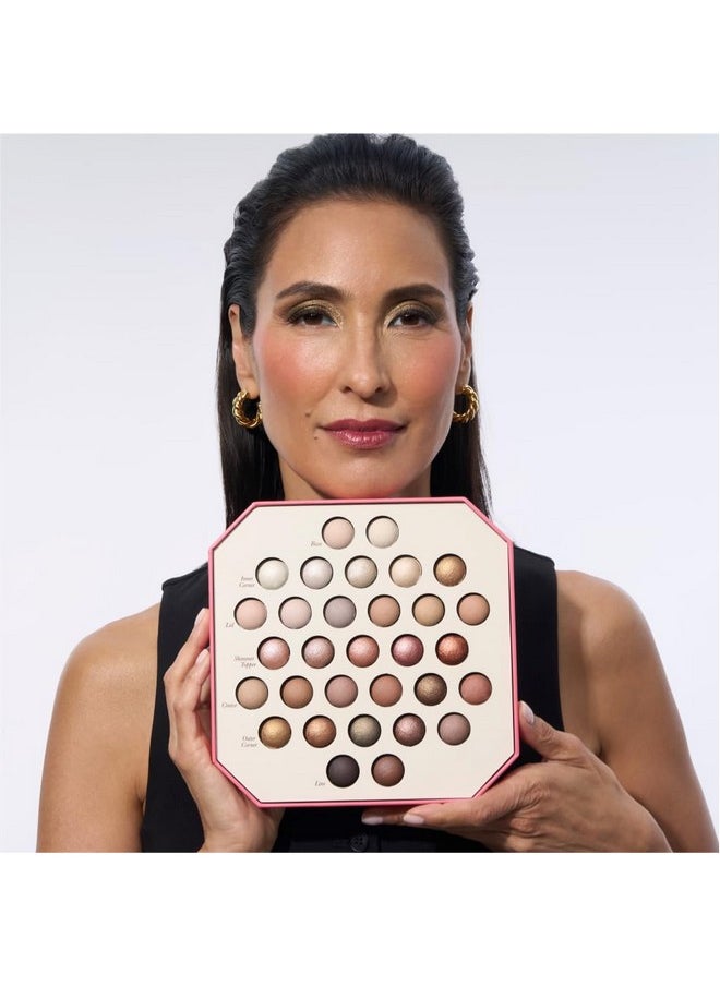 LAURA GELLER NEW YORK The Ultimate Palette Baked Eyeshadow Makeup Palette - Neutrally Natural - 31 Matte and Shimmer Shades - Pigmented Crease-Proof Eye Makeup