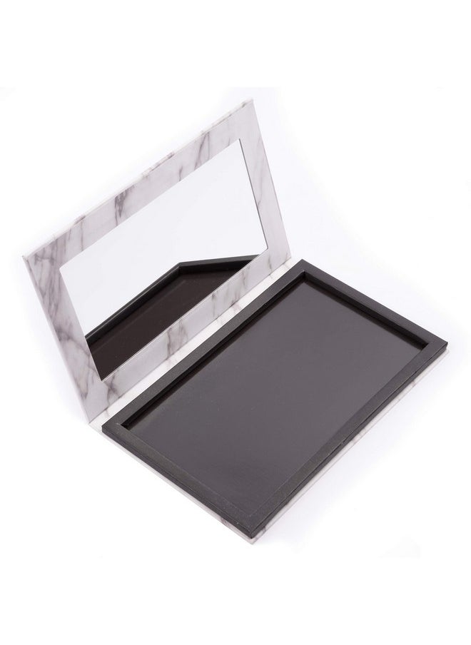 Allwon Magnetic Palette Marble Empty Makeup Palette with Mirror for Eyeshadow Lipstick Blush Powder (White)