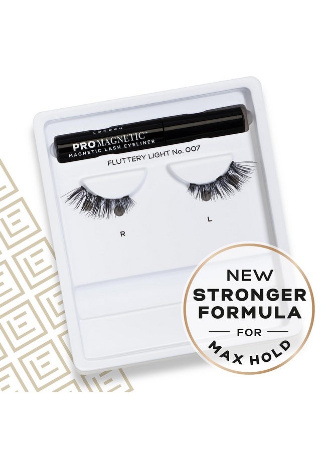 Eylure PROMAGNETIC Eyeliner & Lash Kit, No 007 Natural Fiber Eyelashes, Black