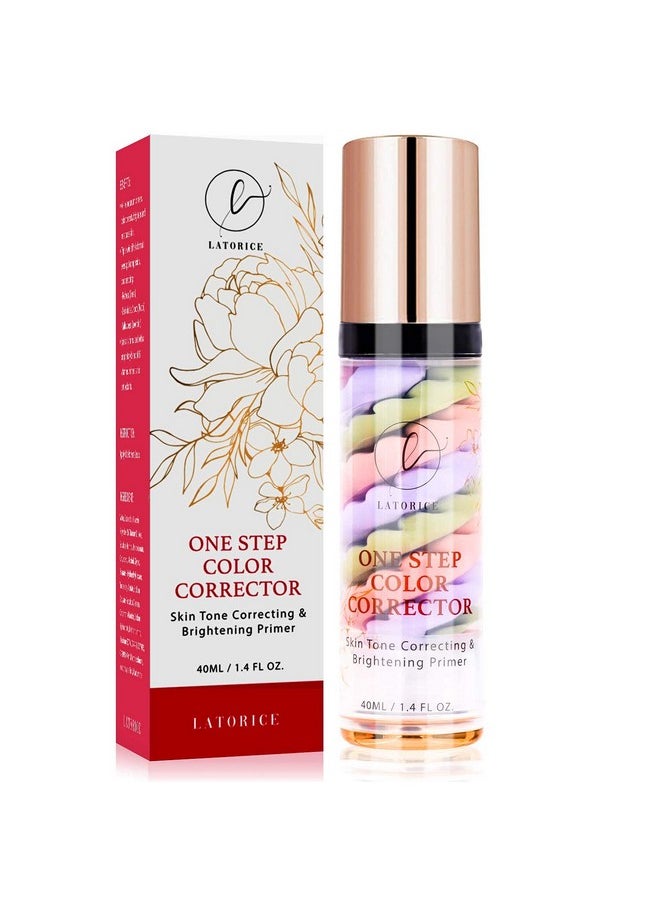 One Step Color Corrector, Isolation Cream, Makeup Primer Skin Tone Correcting and Brightening Primer, Oil Control Moisturizing, Latorice