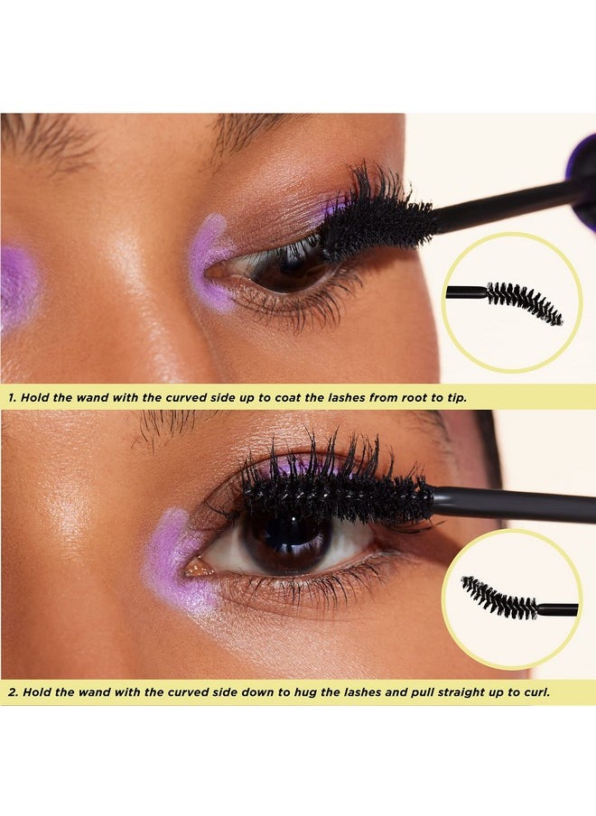 Pacifica Beauty | Activist Curling Mascara | Black | Volume and Length | Vegan Brush | Glass Tube | Clean Eye Makeup | Plant-Fibers | Microplastic + Nylon 6 Free | Vegan, Talc-Free, Cruelty-Free