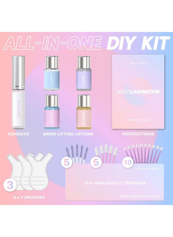 Brow Lamination Kit by Beau | Professional Eyebrow Lamination Kit with Keratin Conditioning | Instant DIY Eye Brow Lift Kit for Fuller, Thicker, Beautiful Brows | Easy to Use & Long Lasting Results