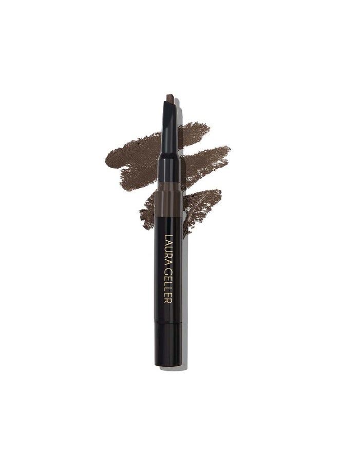 LAURA GELLER NEW YORK Sculpt-n-Stay Waterproof Brow Pencil & Gel- Dark Brown