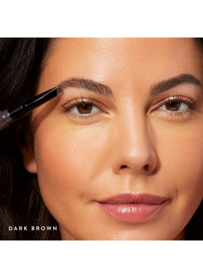 LAURA GELLER NEW YORK Sculpt-n-Stay Waterproof Brow Pencil & Gel- Dark Brown