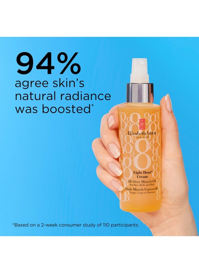 Elizabeth Arden Eight Hour Cream, All-Over Miracle Oil, Face, Body & Hair Oil, 3.4 Oz
