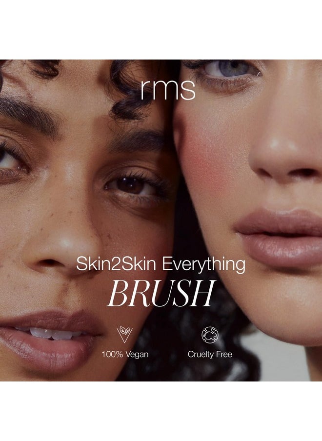 RMS Beauty Skin2Skin Everything Brush - Cream & Powder Brush, Contour, Highlighter, Setting Powder, or Blush Brush, Makeup Brush Cream & Powder Makeup