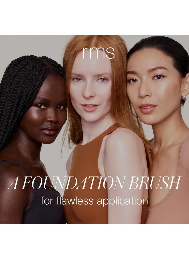 RMS Beauty Skin2Skin Foundation Brush - Made with Synthetic Fibers, Vegan & Cruelty-Free (1 Count)