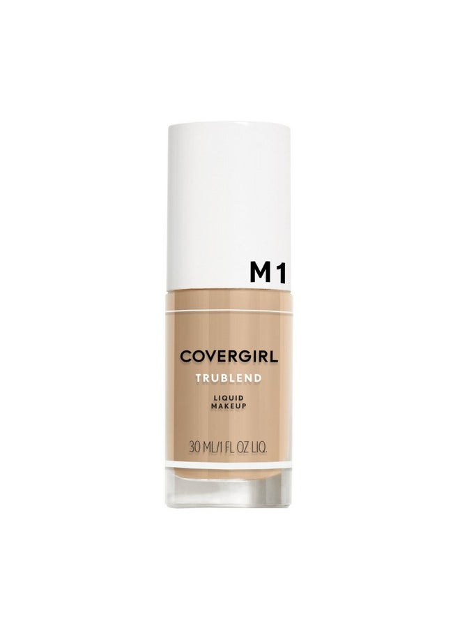 COVERGIRL Trublend Liquid Makeup Natural Beige M1 1 Fl Oz, 1.000-Fluid Ounce