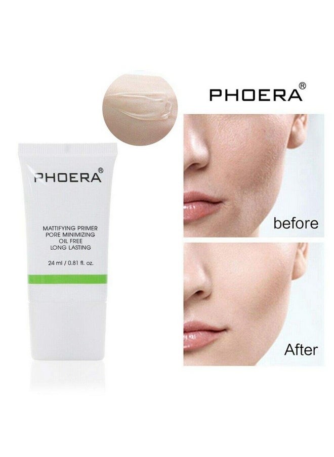 AQUAPURITY PHOERA FACE PRIMER Flawless Matte Finish Face Makeup Primer Oil Control Full Coverage Make Up Base beauty blender Long Lasting Moisturizing Pores Minimiser & Wrinkle Filler (24ml)