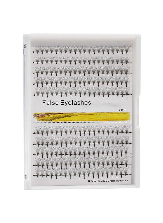 Dedila -200Pcs Grafting Mixed 8-10-12-14mm/10-12-14-16mm/12-13-15-16mm /12-14-16mm/14-15-16mm Individual False Eyelashes Long Stem Cluster Natural Long Premade Fans Volume Eye Lashes (10-12-14-16mm)
