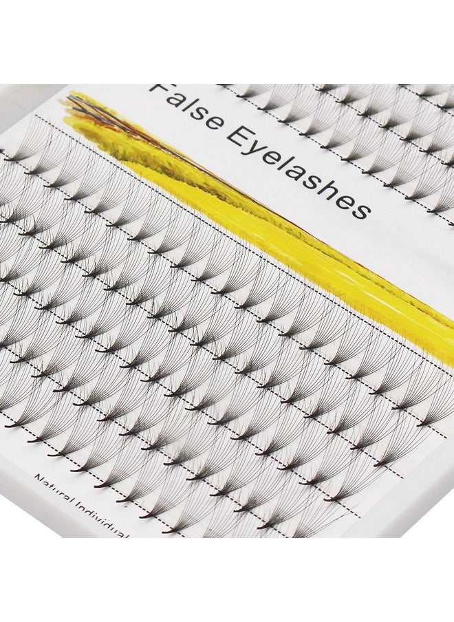 Dedila -200Pcs Grafting Mixed 8-10-12-14mm/10-12-14-16mm/12-13-15-16mm /12-14-16mm/14-15-16mm Individual False Eyelashes Long Stem Cluster Natural Long Premade Fans Volume Eye Lashes (10-12-14-16mm)