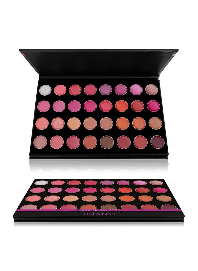SHANY The Masterpiece 32 Color Lipstick Lip Gloss Sheer Lip Palette - THAT FIRST KISS