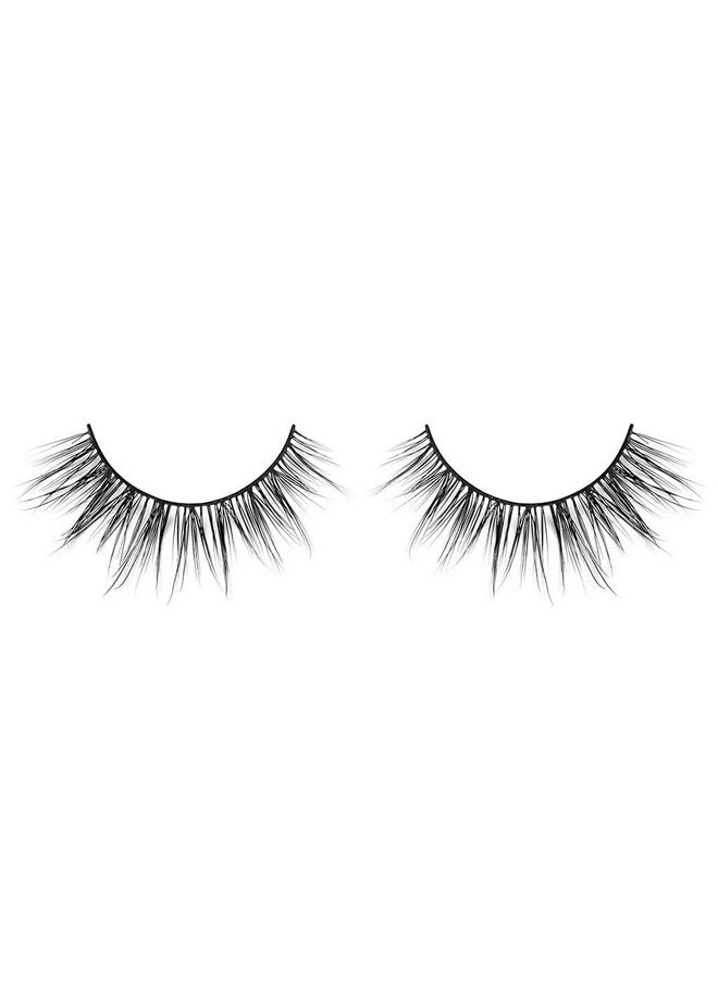 Lilly Lashes Royalty - Lite Mink Lashes | False Eyelashes Perfect for Small, Mono Lid And Almond Eyes | Cat Eye Mink Strip Fake Dramatic Fluffy Flare Lashes 15mm length, Reusable Up to 15 wears
