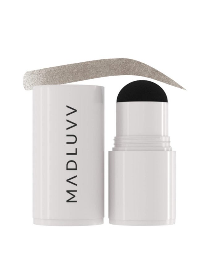 MADLUVV Brow Stamp Refill* - Color Stamp for Brows & Root Touch Up for Women & Men, Instantly Conceal Hair Loss, Grey Hair, Thinning Hair with Stain-Proof/Smudge-Proof Powder Formula (Soft Brown)