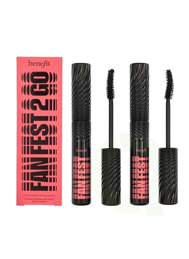 Benefit Fan Fest Fanning & Volumizing Mascara 2-Piece Set (0.3 Ounce Full Size + 0.14 Ounce Mini)