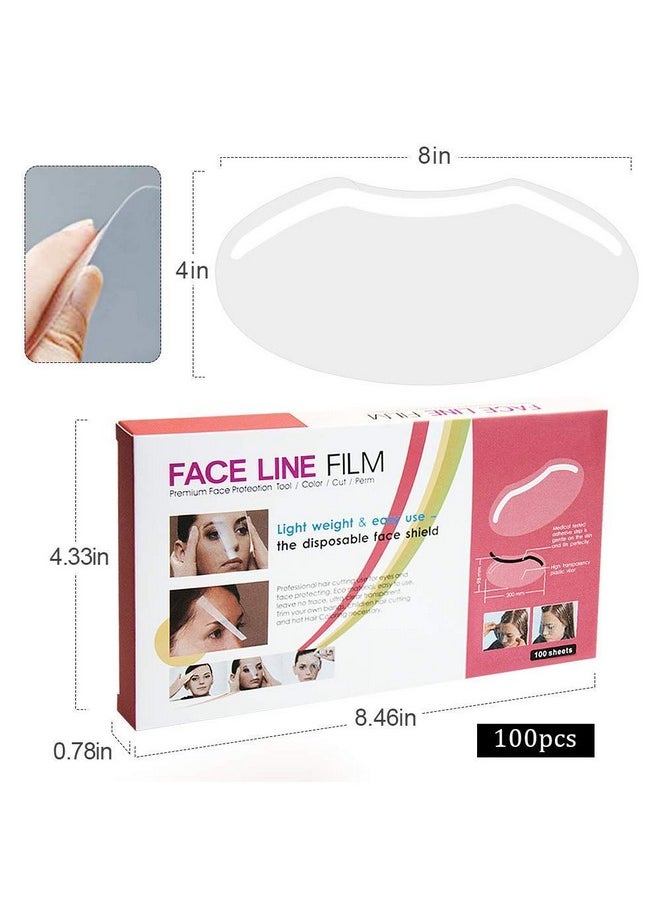 100 PCS Microblading Makeup Shower Face Shields Visors, Disposable Face Shields Masks for Hairspray Salon Supplies and Eyelash Extensions Eye Eyelid Surgery Aftercare