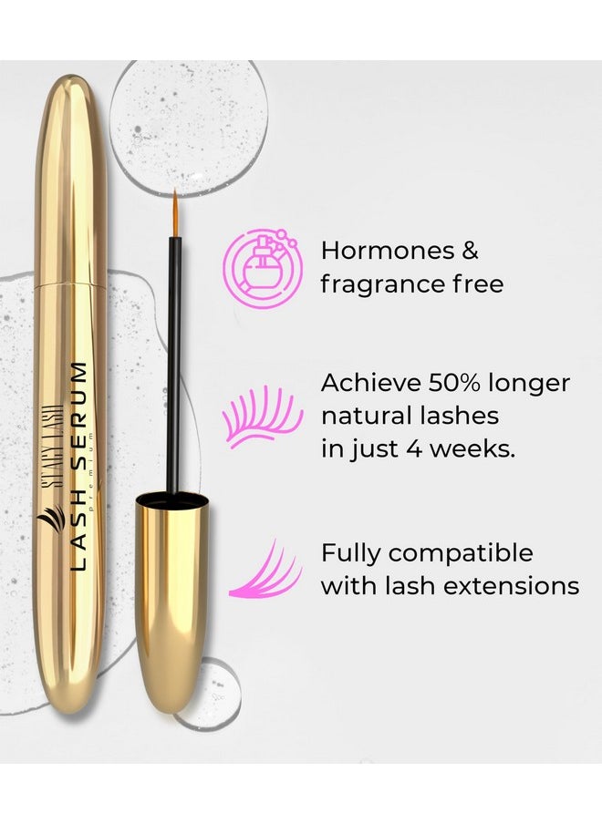 Stacy Lash Growth Serum (0.17fl.oz / 5ml) | Eyebrow & Eyelash Enhancing Serum for Natural Lashes & Brows | Lash Serum for Eyelash Growth and Thickness