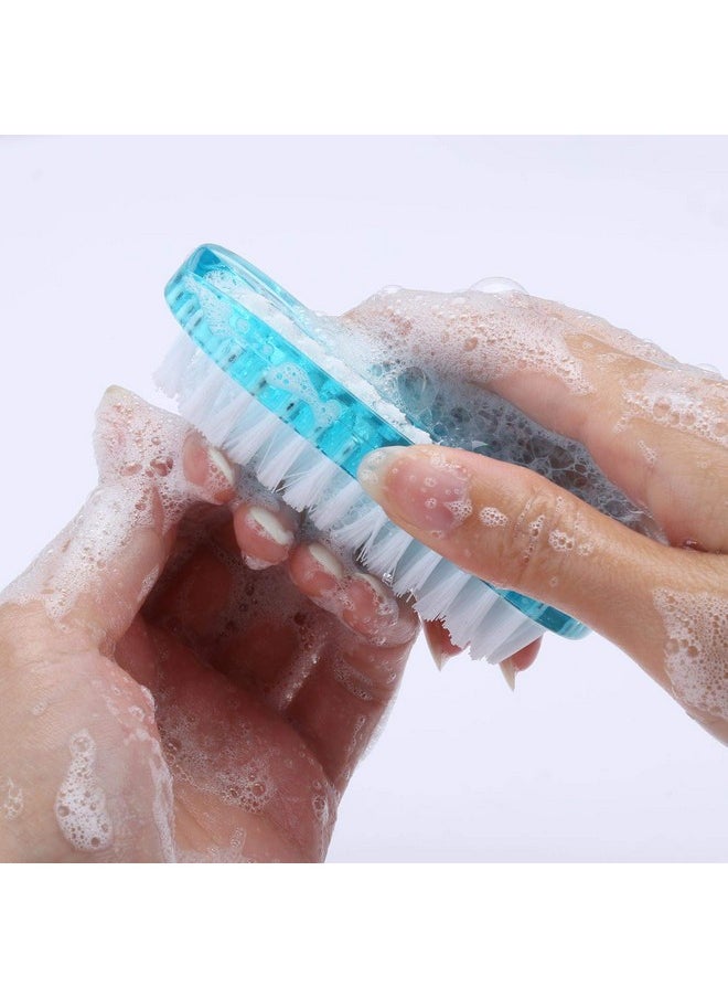 Cleaning Nail Brush Handle Scrubbing Brushes (Plastic Brush-4 Pcs)