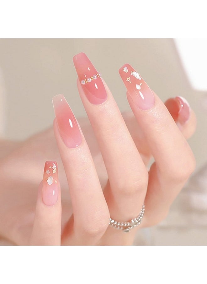 AHAMIOU Gel Nail Polish Nude Gel Polish Kit Sheer Milky White Icy Jelly Translucent Gel Polish Set Color Neutral Soak Off Art Home DIY Manicure Salon Varnish(Light Pink)