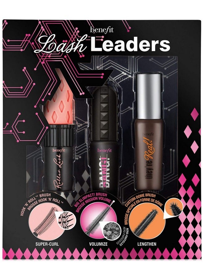 Benefit Cosmetics Lash Leader Mini Travel Size Trio Roller Lash Bad Gal Bang They’re Real Travel Size