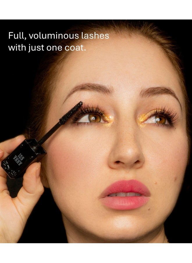 ANNA SUI Volume Mascara, Full and Voluminous, Tickest Lashes, Strong Impact Eyes, Black, 0.31 oz.