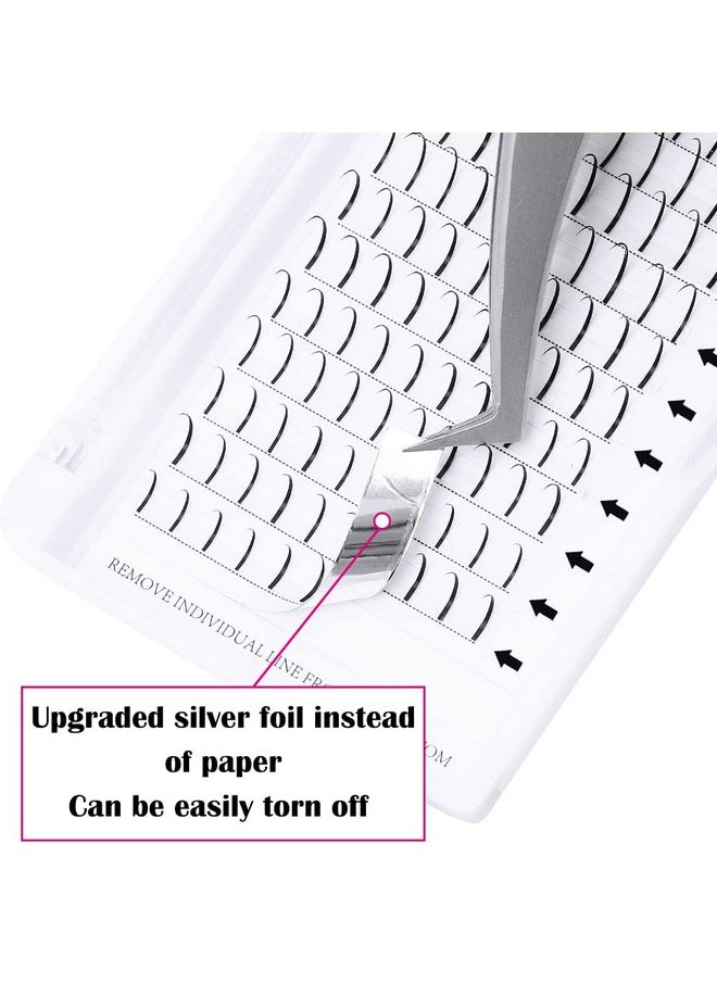 Spike Lash Extensions FADLASH Premade Spikes Eyelash Extensions Single Super Thick Eyelashes Spikes Matte Black Individual Lashes Fairy Eyelashes (D Curl, 20mm)