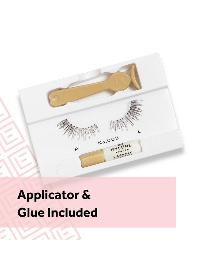 Eylure Naturals Accent No. 003 Reusable Eyelashes, Adhesive Included, 1 Pair
