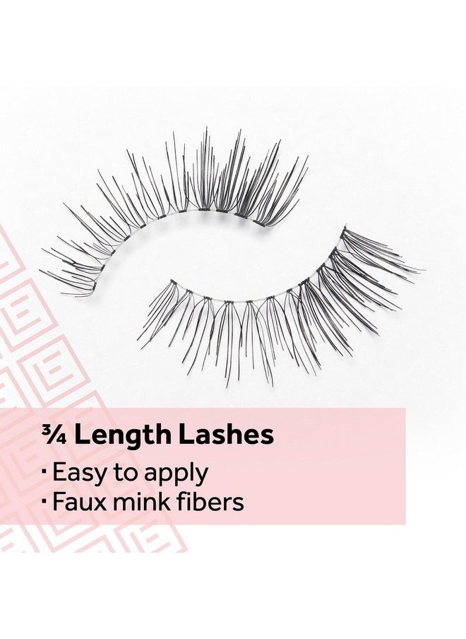 Eylure Naturals Accent No. 003 Reusable Eyelashes, Adhesive Included, 1 Pair