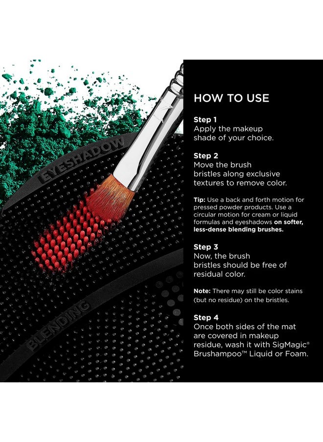 Sigma Switch by Sigma Beauty - Silicone Makeup Brush Cleaner for Switching Shades and Pigments, Switch Cleaning Mat for Superior Makeup Brush Cleaning Mid-Application (Full Size)