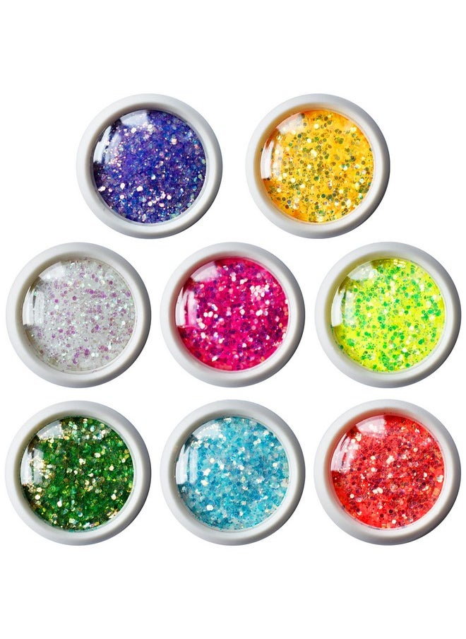 Body Glitter Wenida 8 Colors Iridescent Ultra Sparkle Opal Chunky Glitter Cosmetic Festival Makeup Powder for Nail Hair Eye Face