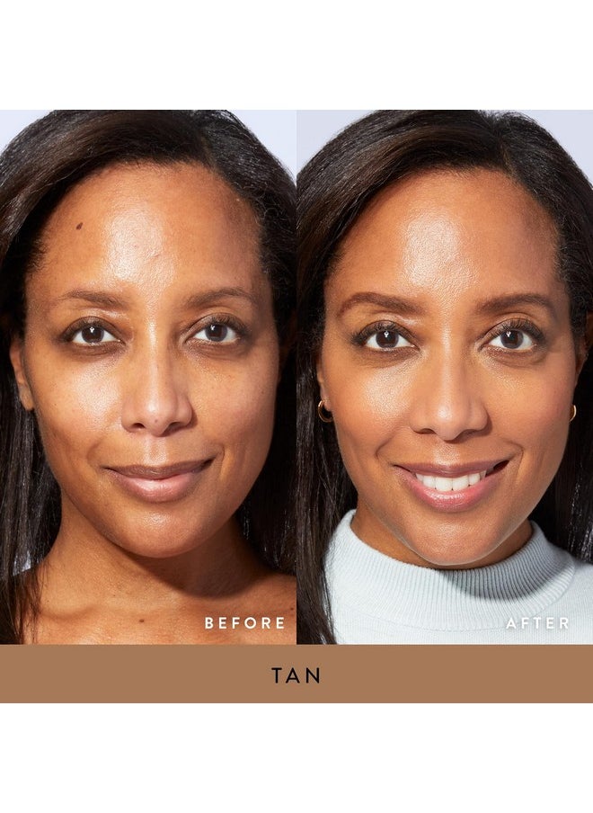 LAURA GELLER NEW YORK Award-Winning Baked Balance-n-Brighten To Go Travel Size Color Correcting Powder Foundation - Tan - Buildable Light to Medium Coverage - Demi-Matte Natural