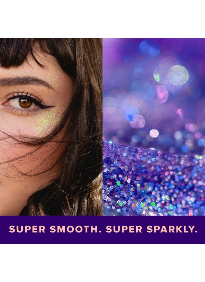 Unicorn Snot Face & Body Glitter Gel - Cosmetic-Grade Holographic Glitter - Stocking Stuffers for Women, Gifts for Teen Girls - Safe & Easy Application & Removal - Purple Glitter, 1.7oz (Ultraviolet)