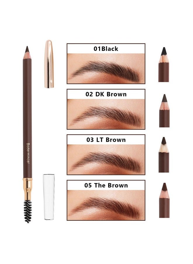 1pcs Eyebrow Pencil Longlasting Waterproof Durable Liner Eyebrow 5 Colors to Choose (2# Dark Brown)