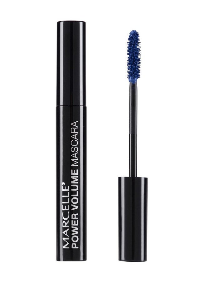 Marcelle Power Volume Mascara, Navy, Hypoallergenic and Fragrance-Free, 8.5 mL