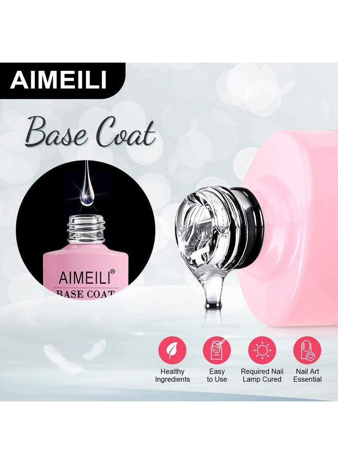 AIMEILI Nutrition Base Coat Soak Off U V LED Hema Free Cruelty Free Vegan Gel Nail Polish