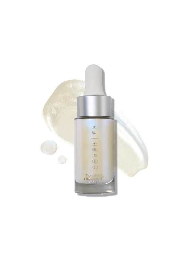 COVER FX Custom Enhancer Drops - Halo: Iridescent Finish - 15mL - Radiant Glow - Liquid Highlighter