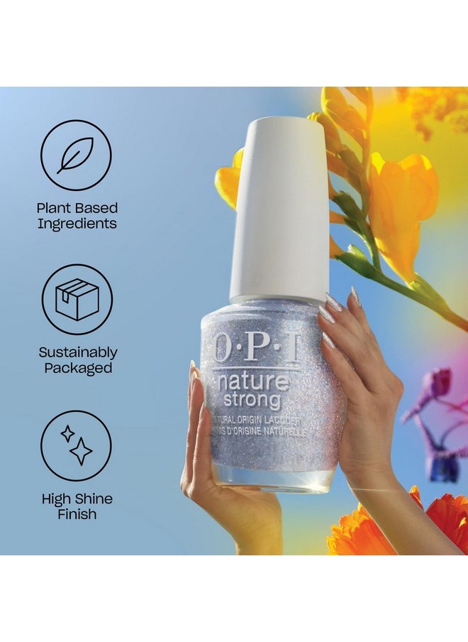 OPI Nature Strong Natural Origin Nail Polish | Sheer Light Pink Nude Neutral Crème Eco-Friendly Nail Polish | Plant Based, Vegan, Cruelty Free