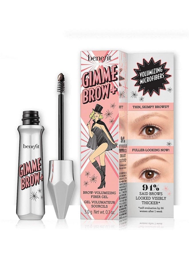 Benefit Gimme Brow Volumizing Fiber Gel # 3 Medium Neutral 0.1 Ounce