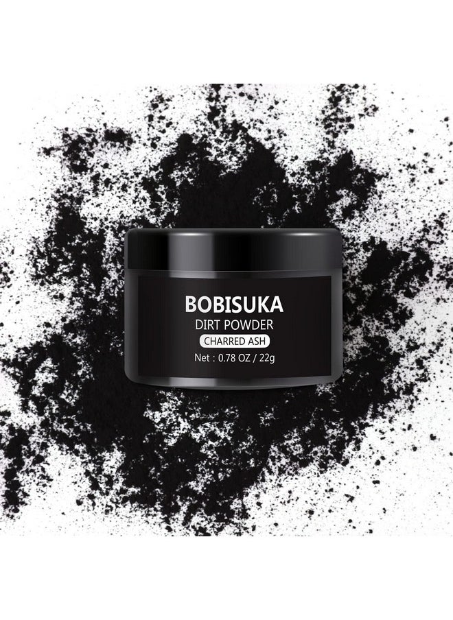 BOBISUKA Makeup Special Effects Dirt Powder for Halloween Makeup Theme Party Wedding Movies Stage Performances Cosplay(0.78 oz)(Charred Ash)