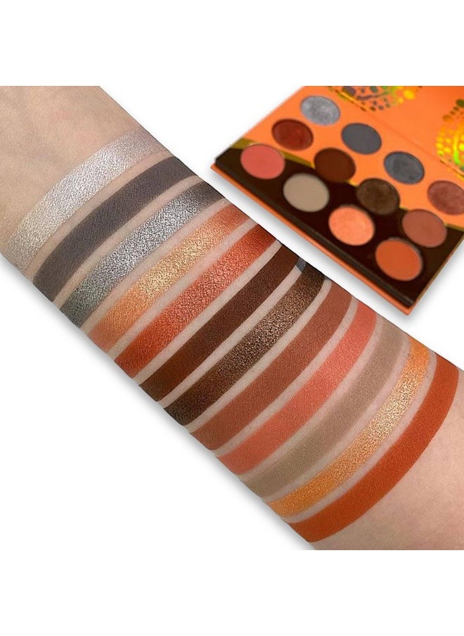 Juvia's Place Palette The Nubian 3 Coral - Peachy Neutrals, Muted Hues, Shades of 12, Matte & Shimmer Shades, Pigmented Makeup Palette Eye Color & Shine, Pressed