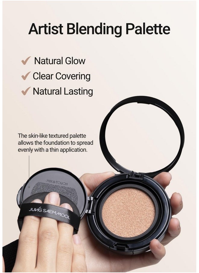 [JUNGSAEMMOOL OFFICIAL] Essential Skin Nuder Cushion (Medium) | Refill not Included | Foundation Makeup | Natural Finish | Buildable Coverage | Korean Makeup Artist Brand | Cream Foundation