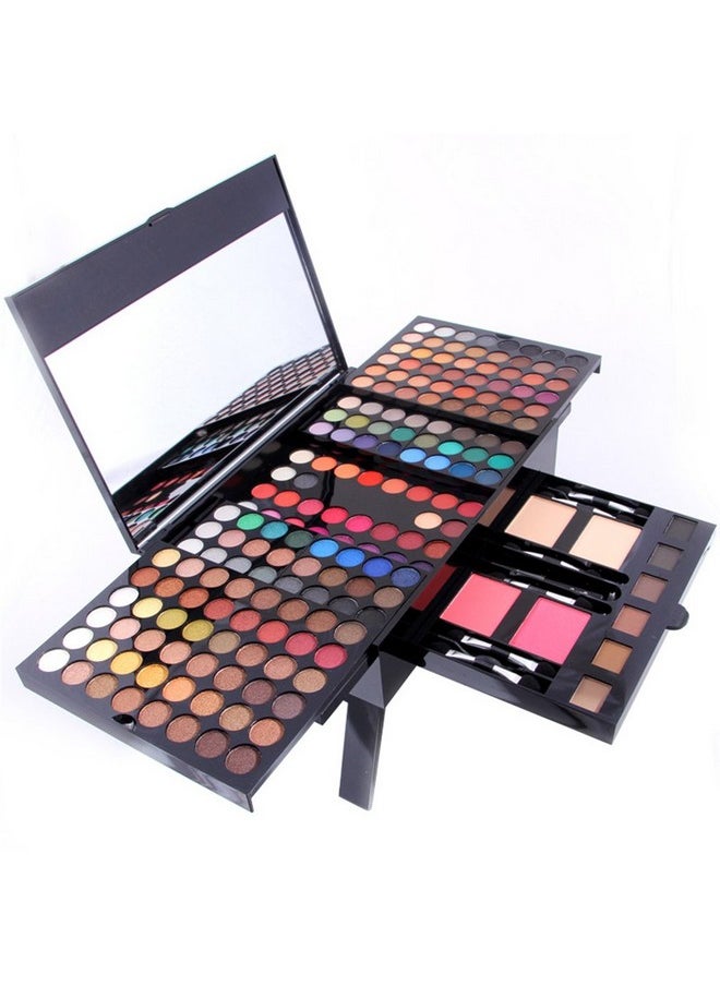 Pure Vie All-in-One Holiday Gift Makeup Set Essential Starter Bundle Include Eyeshadow Palette Lipgloss Concealer Blush Eyebrow Foundation Face Powder Eyeliner Pencil - Make up Kit for Women Full Kit